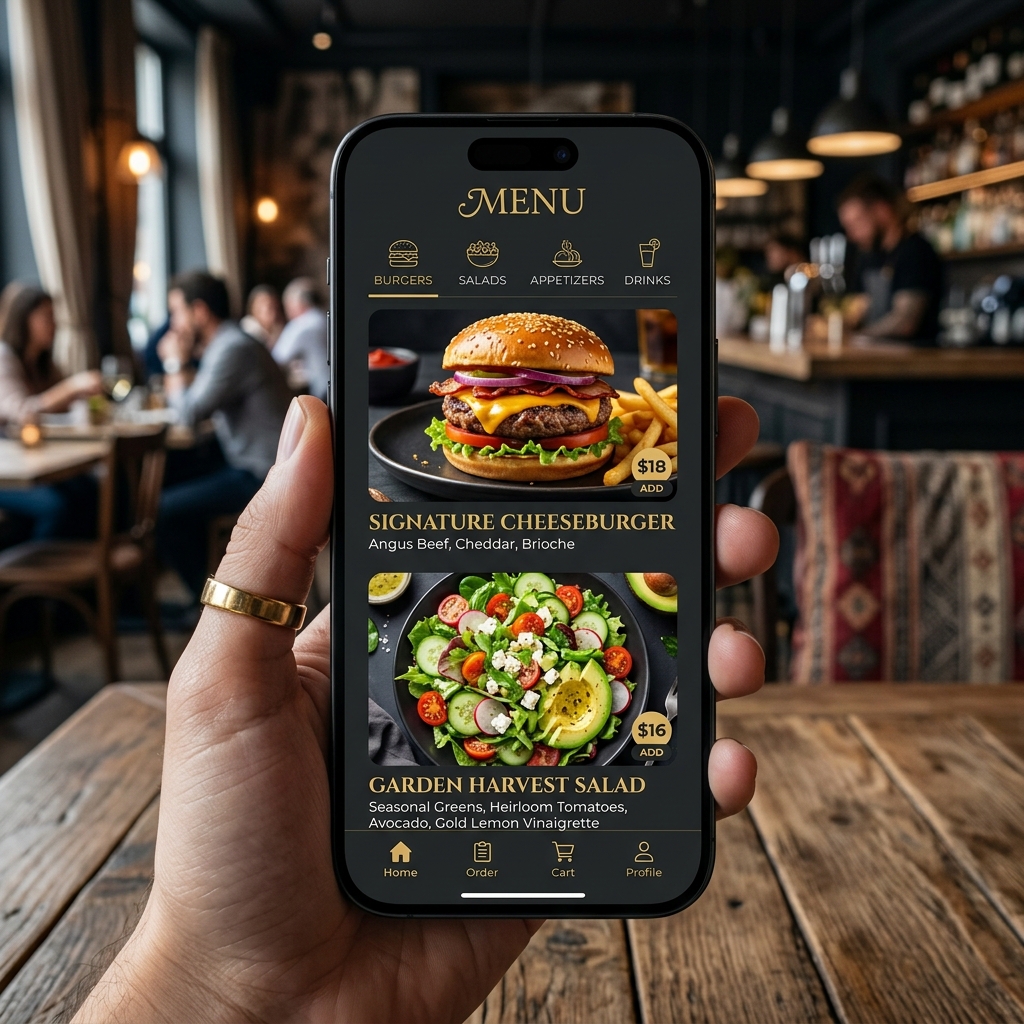 Digital Menu Mockup
